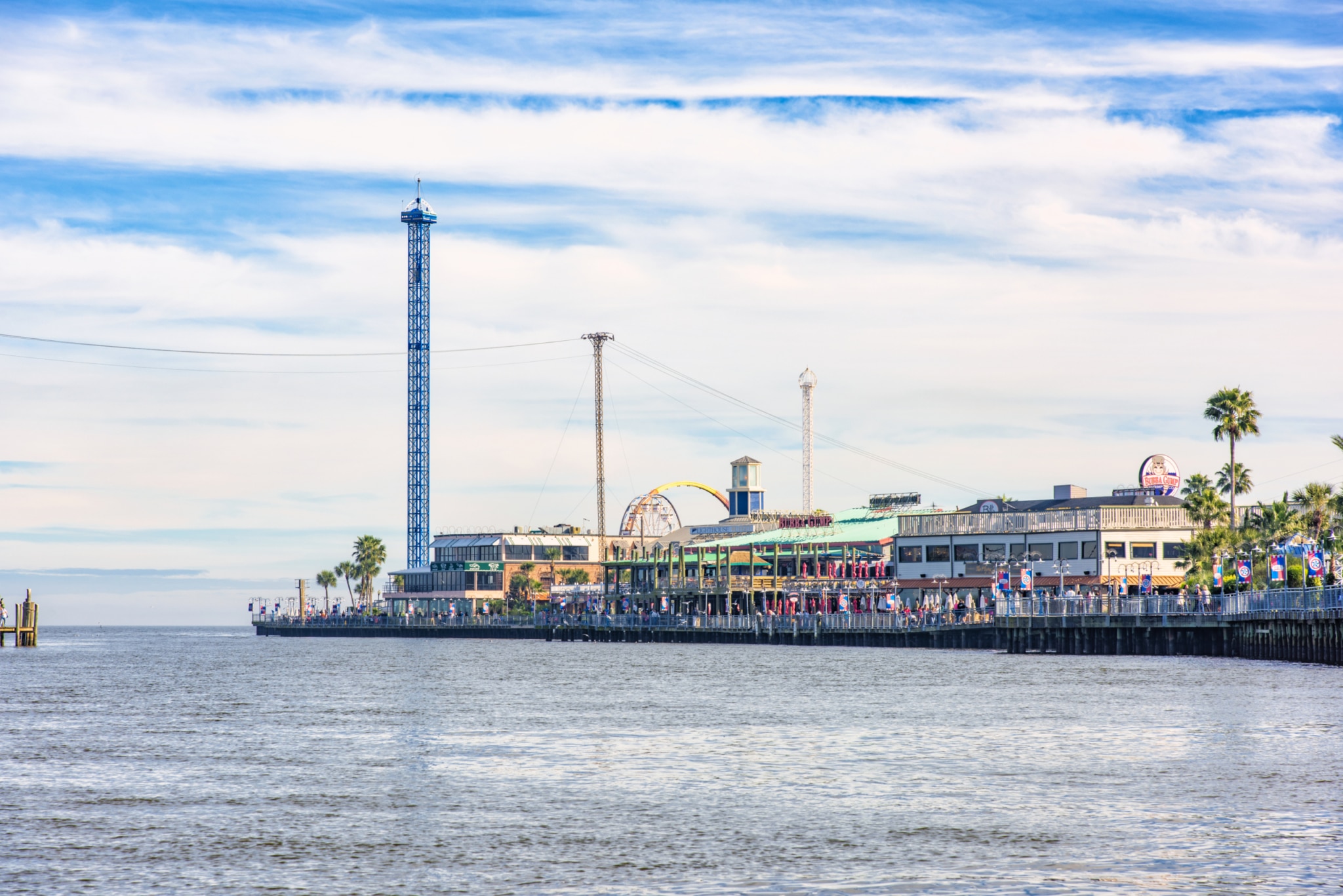 The Kemah Boardwalk on Clear Lake Texas
