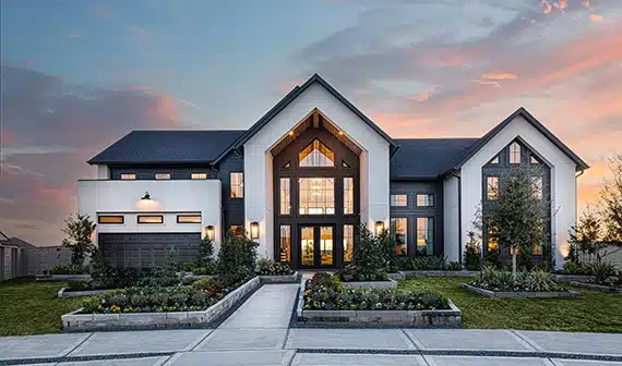 Partners in building exterior model home